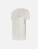 LACOSTE T-shirt in cotone pima WHITE Uomo 