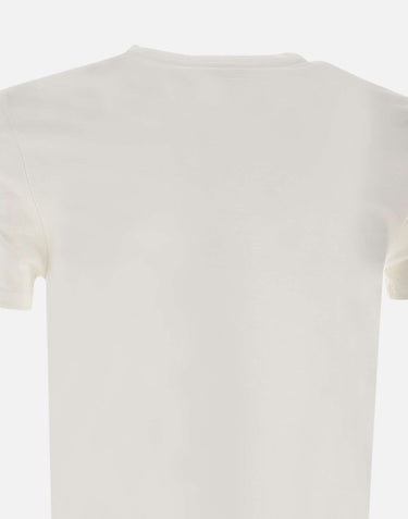LACOSTE T-shirt in cotone pima WHITE Uomo 