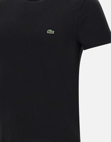 LACOSTE T-shirt  in cotone pima BLACK Uomo 
