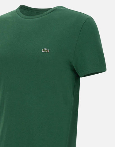 LACOSTE T-shirt in cotone pima GREEN Uomo 