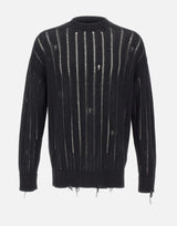 Maglia girocollo destroyed S6LAMAKN030 110 LANEUS 