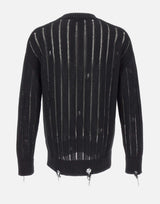 Maglia girocollo destroyed S6LAMAKN030 110 LANEUS 