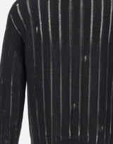Maglia girocollo destroyed S6LAMAKN030 110 LANEUS 
