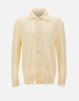 Cardigan in maglia destroyed S6LAMAKP042 015 LANEUS 