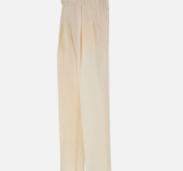 LANEUS Pantaloni a gamba larga WHITE Uomo 