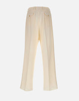 LANEUS Pantaloni a gamba larga WHITE Uomo 