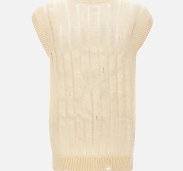 LANEUS Gilet destroyed WHITE Uomo 