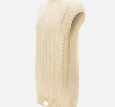 LANEUS Gilet destroyed WHITE Uomo 