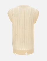 LANEUS Gilet destroyed WHITE Uomo 
