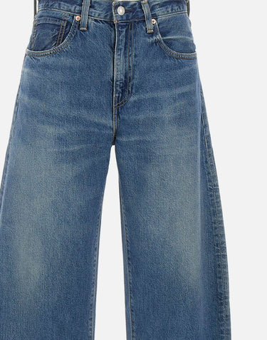 LEVI'S Jeans "Drop Barrel" BLUE Donna 
