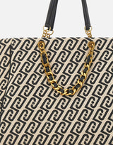 Borsa a spalla grande con monogram AA6116T380A Y9775 LIU-JO 