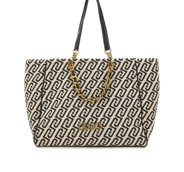 Borsa a spalla grande con monogram AA6116T380A Y9775 LIU-JO 
