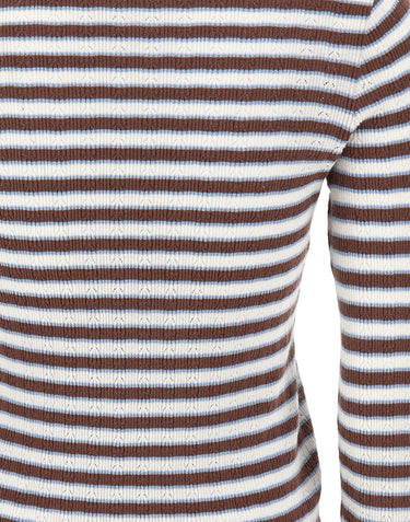 Maglia in misto cotone con cut-out CA6065MS52G C3975 LIU-JO 