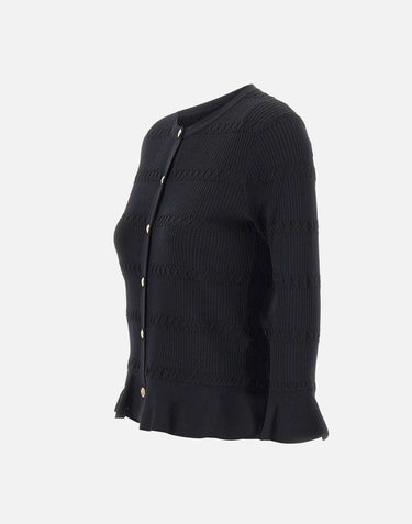 Cardigan in misto viscosa CA6103MS55N 22222 LIU-JO 