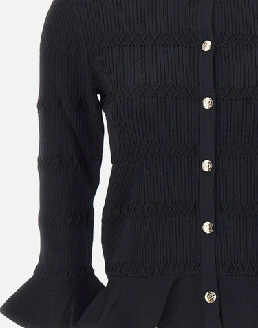 Cardigan in misto viscosa CA6103MS55N 22222 LIU-JO 