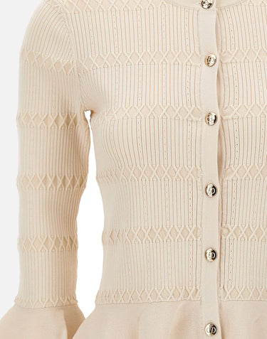 Cardigan in misto viscosa CA6103MS55N P9574 LIU-JO 