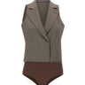 Gilet body in tessuto mélange CA6127T577A P9578 LIU-JO 