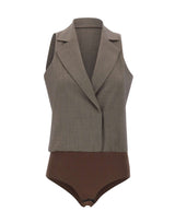 Gilet body in tessuto mélange CA6127T577A P9578 LIU-JO 