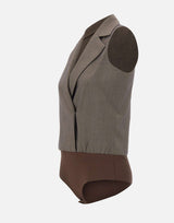Gilet body in tessuto mélange CA6127T577A P9578 LIU-JO 