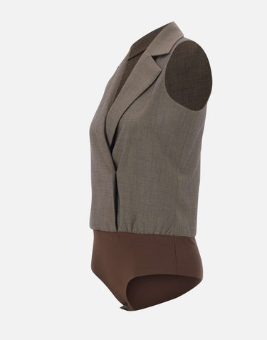 Gilet body in tessuto mélange CA6127T577A P9578 LIU-JO 
