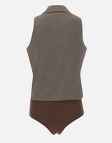 Gilet body in tessuto mélange CA6127T577A P9578 LIU-JO 