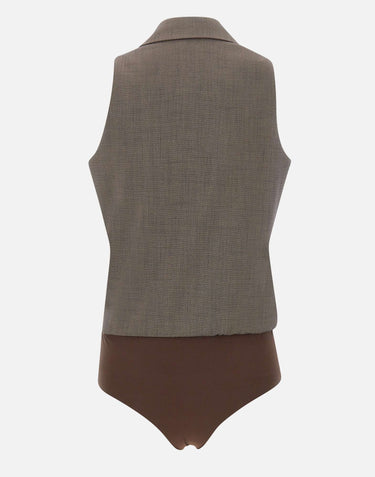 Gilet body in tessuto mélange CA6127T577A P9578 LIU-JO 