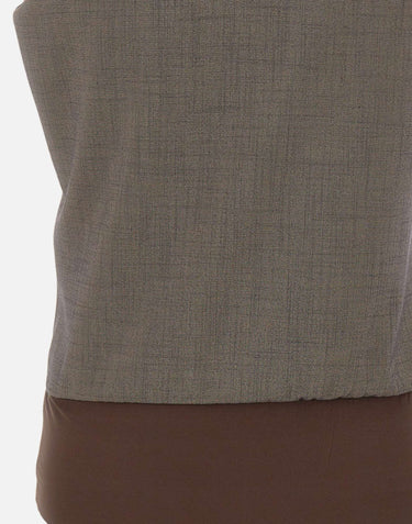 Gilet body in tessuto mélange CA6127T577A P9578 LIU-JO 