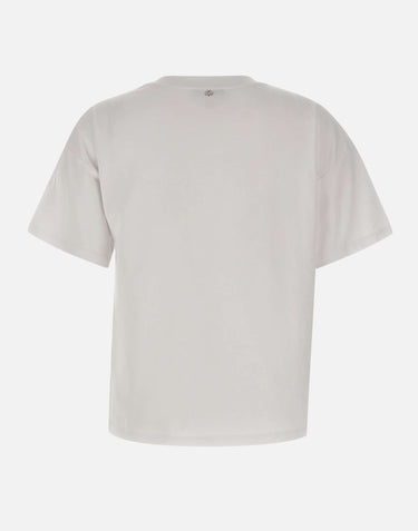 T-shirt con ricami gioiello CA6160JS088 11111 LIU-JO 