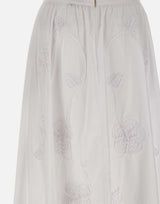 Gonna lunga con ricami CA6178T039A 11111 LIU-JO 