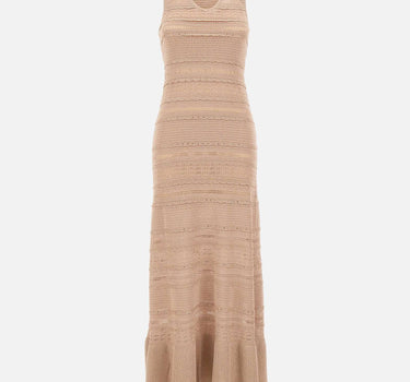 Abito lungo in maglia traforata CA6241MA06S A4389 LIU-JO 