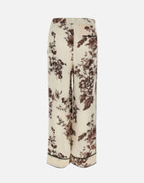 Pantaloni in raso stampato CA6254TS061 P9654 LIU-JO 