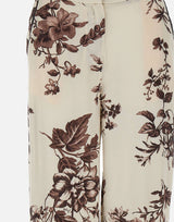 Pantaloni in raso stampato CA6254TS061 P9654 LIU-JO 