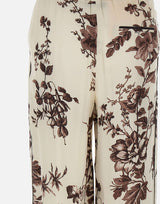 Pantaloni in raso stampato CA6254TS061 P9654 LIU-JO 