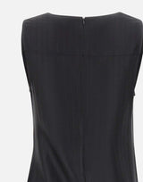 LOULOU DE SAISON Top drappeggiato "Fonda" BLACK Donna 