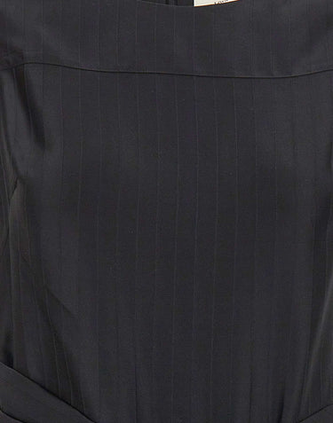 LOULOU DE SAISON Top drappeggiato "Fonda" BLACK Donna 