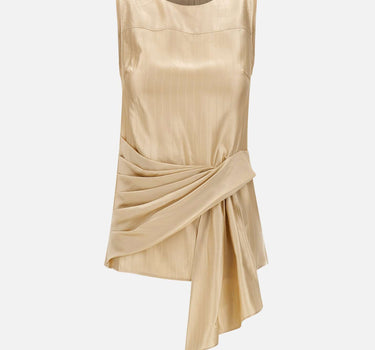 LOULOU DE SAISON Top drappeggiato "Fonda" BEIGE Donna 
