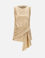 LOULOU DE SAISON Top drappeggiato "Fonda" BEIGE Donna 