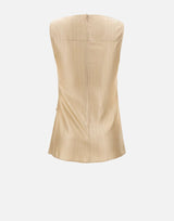LOULOU DE SAISON Top drappeggiato "Fonda" BEIGE Donna 