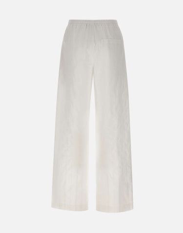 LOULOU DE SAISON Pantaloni "Macao" WHITE Donna 