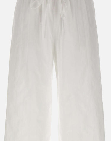 LOULOU DE SAISON Pantaloni "Macao" WHITE Donna 