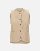 Gilet "Paco" PACO BEIGE LOULOU DE SAISON 
