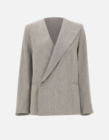 Blazer sartoriale asimmetrico "Suna" SUNA GREY LOULOU DE SAISON 