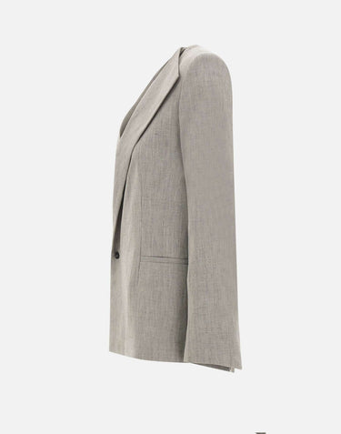 Blazer sartoriale asimmetrico "Suna" SUNA GREY LOULOU DE SAISON 