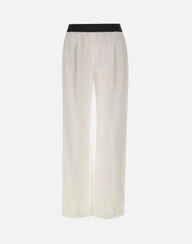 LOULOU DE SAISON Pantaloni "Takaroa LDS" WHITE Donna 