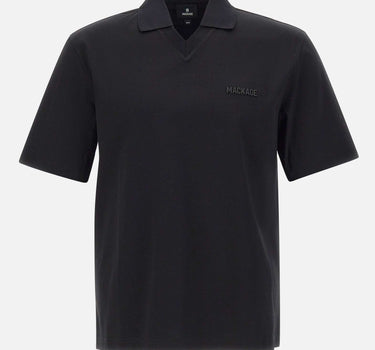 MACKAGE Polo in cotone biologico "Marco" BLACK Uomo 