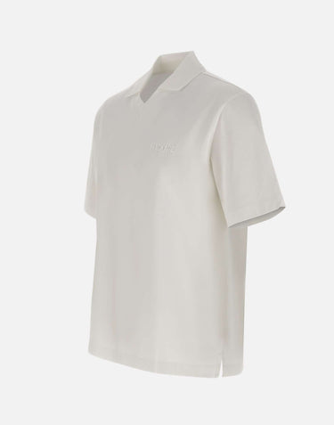 MACKAGE Polo in cotone biologico "Marco" WHITE Uomo 