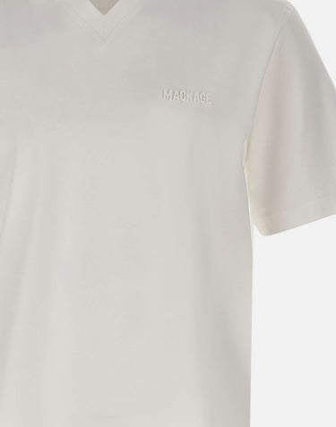 MACKAGE Polo in cotone biologico "Marco" WHITE Uomo 
