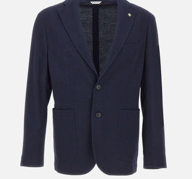 MANUEL RITZ Blazer in misto lana BLUE Uomo 