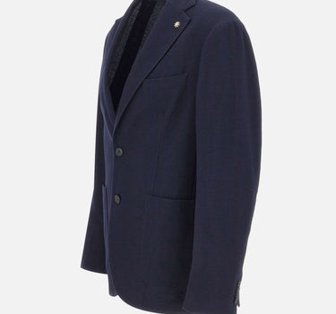 MANUEL RITZ Blazer in misto lana BLUE Uomo 