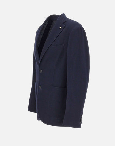 MANUEL RITZ Blazer in misto lana BLUE Uomo 